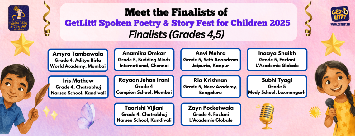 GetLitt! Spoken Poetry Story Fest 25-26                                                                                                                                                                 