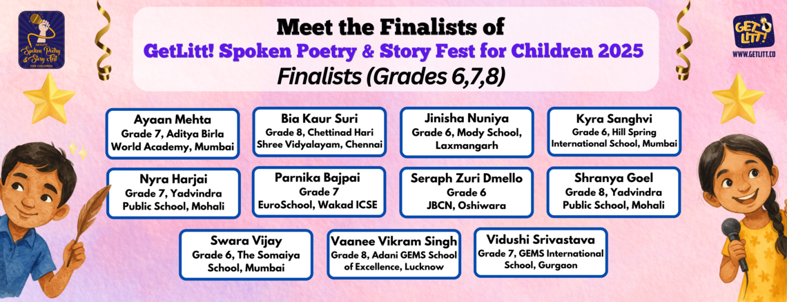 GetLitt! Spoken Poetry Story Fest 25-26                                                                                                                                                                 